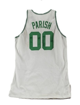 1993-94 Robert Parish Game Worn and Signed  Boston Celtics Jersey w/ Reggie Lewis Patch